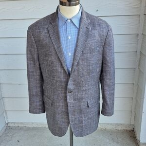 TAILOred Loro Piana Summertime Wool Silk Linen Blend Sz 44 S Mens Sport Coat